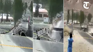 Watch: Pakistan's bridge blown away after heatwave melts glacier triggering flash floods