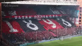 Sampdoria - GENOA 14/4/19 Coreografia GRADINATA NORD GENOA