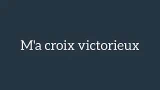 m'a croix victorieux gagner loto de 04 Mai 2021