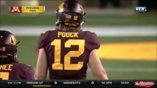 Targeting confirmed - first Minnesota player ejected (OSU @ Minnesota)