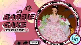 #1 Barbie Cake || Doll Cake || New & Easiest design || Kitchen Delights