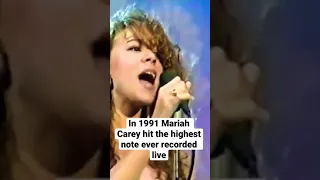 Mariah Carey highest note #mariahcarey #shorts #fyp #thevoice