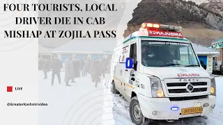 Four tourists, local driver die in cab mishap at Zojila Pass