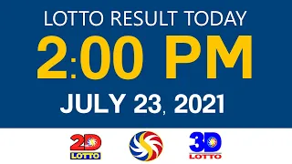 Lotto Results Today July 23 2021 2pm Ez2 Swertres 2D 3D 4D 6/45 6/58 PCSO