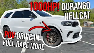 POV - What It's Like To Drive My Wifes 1000HP Dodge Durango Hellcat On Performance Tires As A Daily