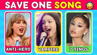 SAVE ONE SONG - Most Popular Songs EVER 🎵 | Music Quiz