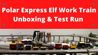 Polar Express LionChief Elf Work Train Unboxing Review Test Run