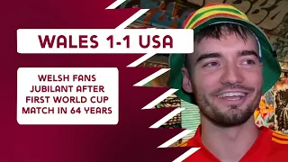 'It was pretty special!' | Wales and USA fans reflect on 1-1 draw