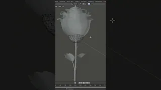 3D Model Rose Flower #3d #rose #flower #blender #tutorial #timelapse