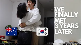 [KOR SUB] FINALLY MET after 3 YEARS of Long Distance Relationship in KOREA | Australia to Korea LDR