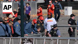 Father tackles armed person at Kansas City Chiefs Parade