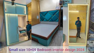 small size Bedroom 10×09 interior design 2024 #vindhyafurnitrerewa #rewabestinteriordesign
