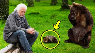 Injured Bear Brings Her Dying Cub To This Man, What He Did Next Will Make You Cry!