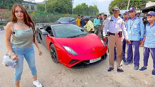 India Police pulled us over in a Lamborghini *ARRESTED* !!!