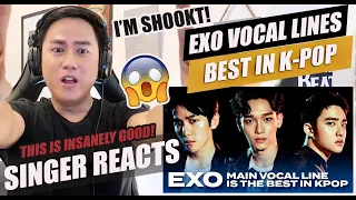 SINGER REACTS to EXO MAIN VOCAL LINE IS THE BEST IN KPOP