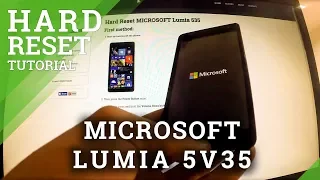 Hard Reset Microsoft Lumia 535 - factory reset tutorial in Lumia phones