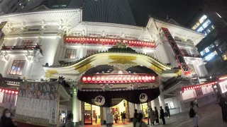 【4K】Tokyo Ginza night walk