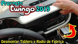 Proyecto Renault Twingo 3 2019 - Desmontar el tablero de bordo y radio de fábrica | SIEPONLINE |