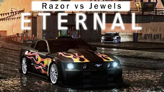 NFS MW Eternal Remastered | Razor vs Jewels | Ford Mustang GT Mirror Battle | Blacklist #8