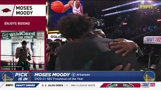 Kendrick Perkins can't say Moses Moody's name right