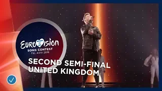 Michael Rice at the second Semi-Final of the  2019 Eurovision Song Contest