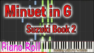 Minuet in G - L.van Beethoven - Suzuki Book 2 - Play Along Piano Accompaniment