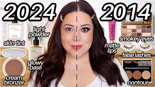 2014 vs 2024 MAKEUP! Which TRENDS Have Changed in 10 Years?