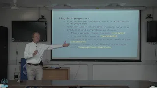 Prof Jef Verschueren | An introduction to pragmatics