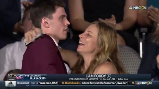 Blue Jackets Select Liam Foudy 18th Overall (2018 NHL Draft) (NBC)