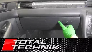 How to Remove Glove Box - Audi A6 S6 RS6 - C5 - 1997-2005 - TOTAL TECHNIK