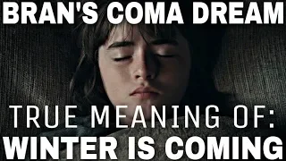 Bran's Coma Dream: What Game of Thrones Did Not Show You! - A Song of Ice and Fire (End Game Theory)