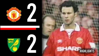 Manchester United v Norwich City | Highlights | 1993/1994