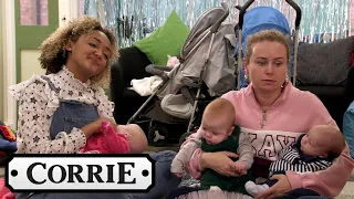 Gemma Takes The Quads To Their First Baby Group | Coronation Street