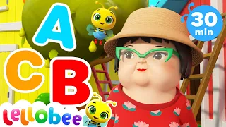 ABC Song - @KidsKaraokeSongs - | Nursery Rhymes | Moonbug Literacy