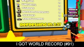 My first world record #89 | ROBLOX (YEET A FRIEND)