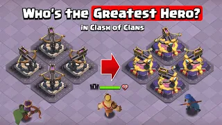 Final Showdown: Every Level Heroes VS Every Level X-Bows | Clash of Clans