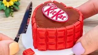 Amazing KitKat Cake | Delicious Miniature Rainbow KitKat Chocolate Cake Decorating Recipes