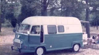 Film renault estafette en bedfort uit 1974 ingericht als camper