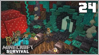 THE NETHER CAVE BASE!!! - Minecraft 1.16 Survival Let's Play