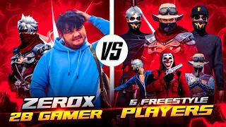 2B Gamer And Zerox FF😡Vs 6 Pro Freestyle Player❌ ||Insane Match Ever ||Must Watch