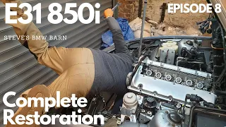 BMW E31 850i "Glacier" - Complete Restoration - Fluid Filtration/Welding/AirCon - Episode 8