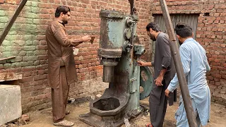 Amazing restoration process of 750kg  metal forging hammer