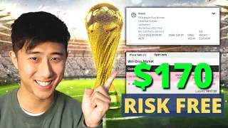 How I made $170 Risk Free Betting on the World Cup 2022 (Using Arbitrage Betting)