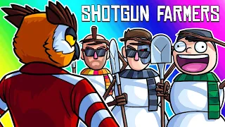 Shotgun Farmers Funny Moments - Our Characters in Snowman Prop Hunt!