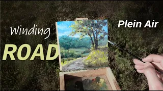 Loose Brushwork Country Landscape Oil Painting | En Plein Air