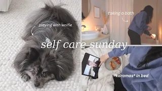 a realistic self care day in my life | how I calm anxiety & overwhelm, my routines to feel good 🤍