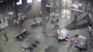 inmates use inhalers as weapons Chicago prison brawl