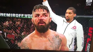 Mike perry’s Nose after Fight vs Vicente Luque