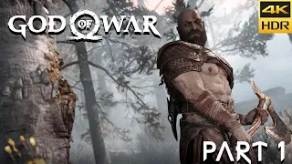 GOD OF WAR 4K Gameplay (Pt 1) - The Marked Trees [NEW GAME+] [4k 60FPS HDR]