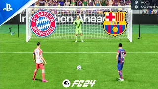 FC 24 | Bayern Munich vs FC Barcelona | Ronaldo vs Messi | UCL FINAL | Penalty Shootout - PS5